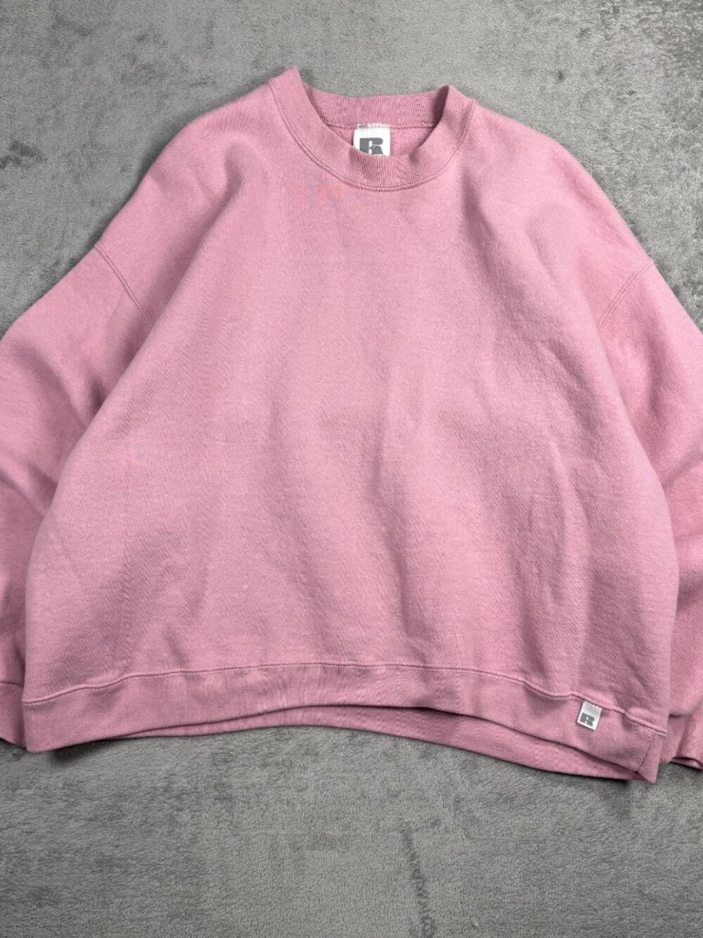 Vintage 90s Russell Athletic Baggy Crewneck Sweatshirt L Pink Streetwear Skater